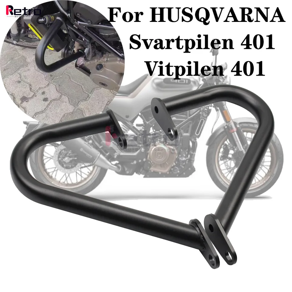 Motocykelový havarijný stĺpový strážny rámec motora Presúvate nárazník Falling Protector pre Husqvarnu Vitpilen Svartpilen 401 2021