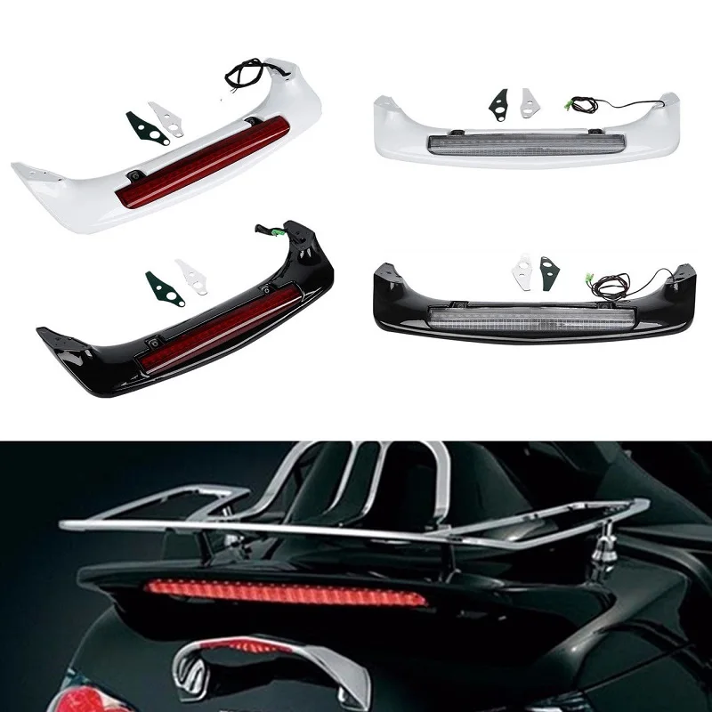 Motocykelový kmeň spojler zadné LED brzdové svetlo pre Honda Goldwing 1800 GL1800 2001-2017