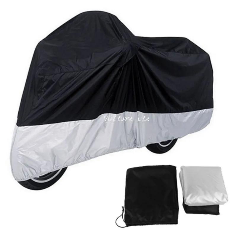 Motocykelový kryt vodotesný vonkajší dažďový prach UV Scooter Motorbike Protector pre Harley Honda Kawasaki Yamaha Suzuki BMW