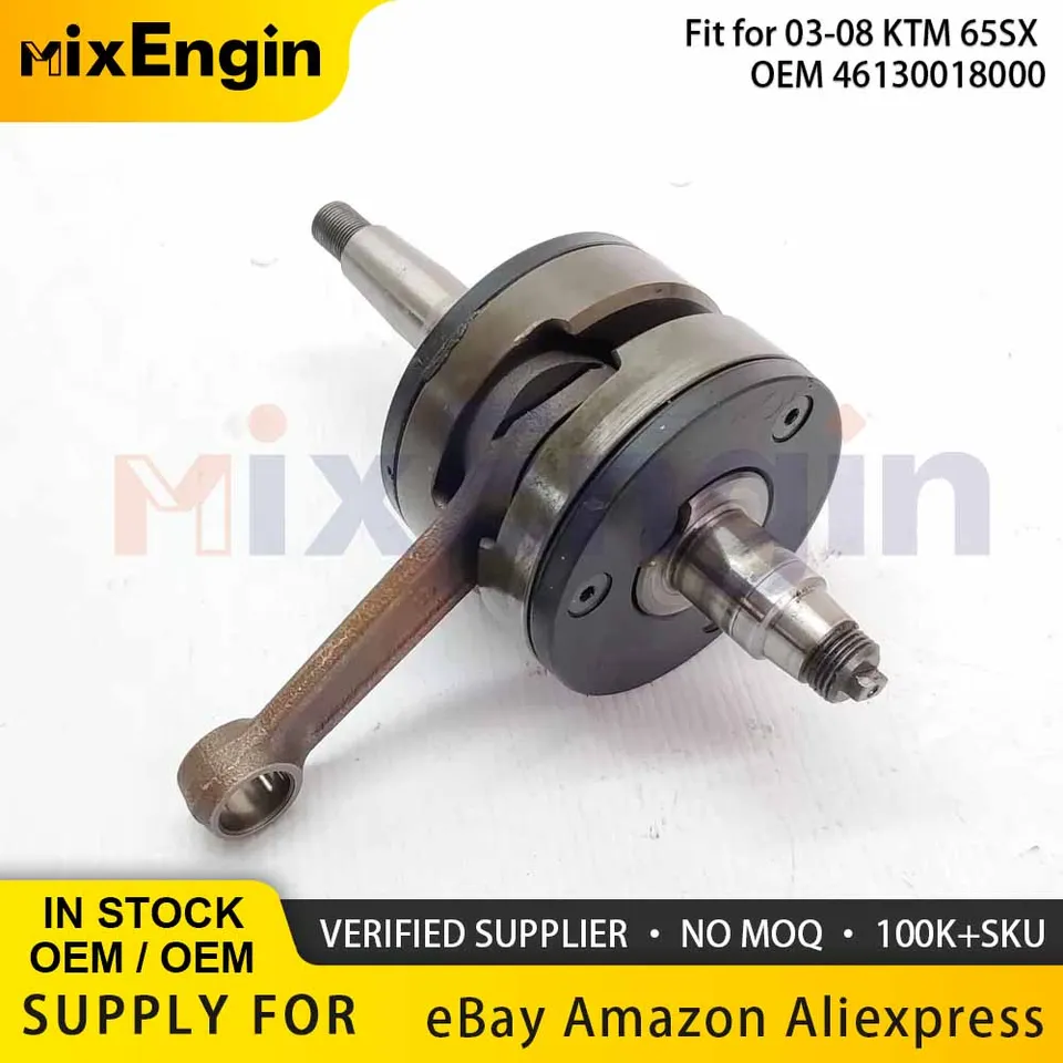 Motocykelový motor Časť kľukového hriadeľa zostava tyče pre 03-08 KTM 65SX OEM 46130018000 Rebuild Cranrod Crank Shaft Losing KTM65 SX