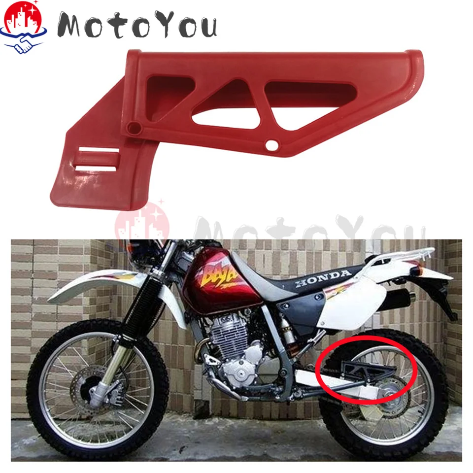 Motocykelový pokrývka ozubeného kolesa pre Honda XR250 XR400 XR600 XR650 Vysoko kvalitný vodiaci reťazec Glue Protector Slider