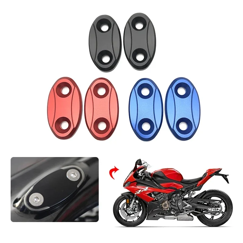 Motocykelový spätný zrkadlo Základný kryt základného skla Eliminátor zrkadlového krytu otvoru pre BMW S1000RR S 1000 RR S1000 RR 2009-2019
