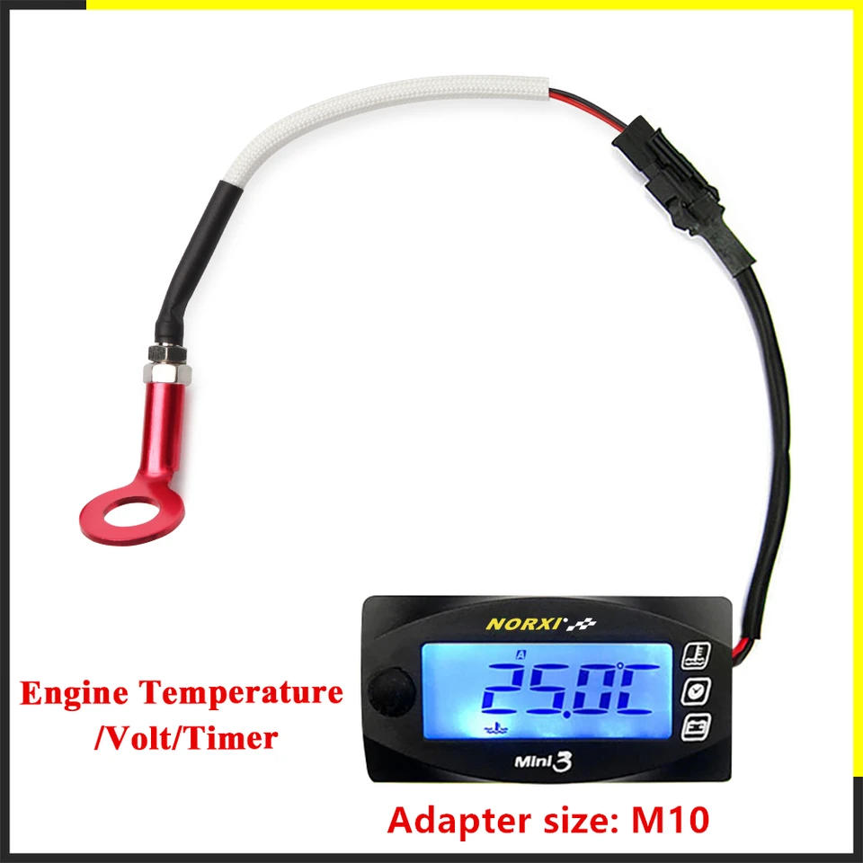 Motocykle valcový teplota hlavy Voltmeter čas Norxi pre Yamxha Nmax Xmax Tmax Mini3 LED digitálny displej štvorkoliek štvorkoliek