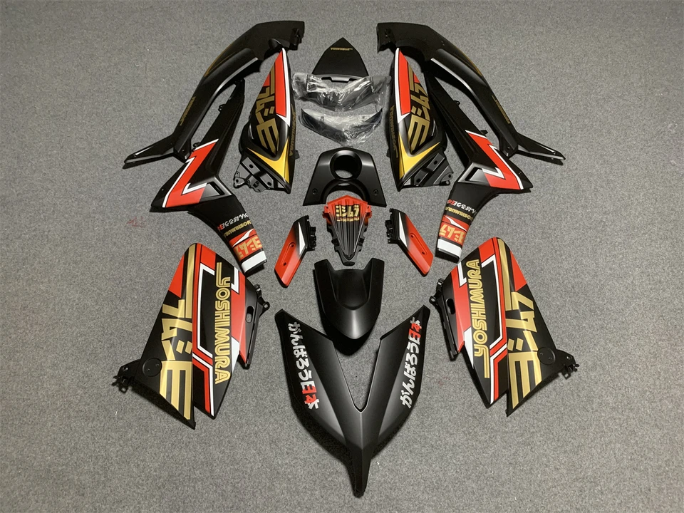 Motocyklová kapotážová súprava Body Kit plast pre Yamaha Tmax530 TMAX 530 2015 2016 Príslušenstvo celá karoséria matná červená čierna kryt