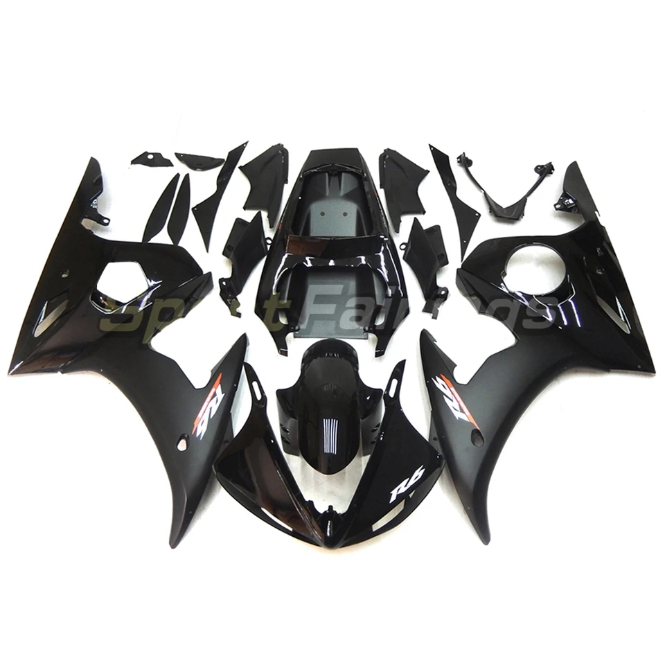 Motocyklová kapotážová súprava Body Plastic pre Yamaha YZF R6 YZFR6 YZF-R6 YZF600 2003 2004 2005 Príslušenstvo Injekcia celá karoséria