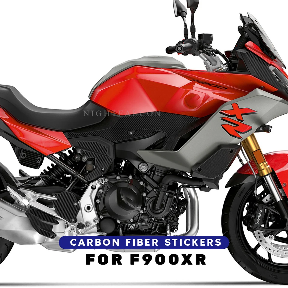 Motocyklová palivová nádrž podložky Handguard Handguard Uhlíkové vlákno nálepky nálepky pre obrazovku pre obrazovku pre BMW F900XR F900 F 900 XR
