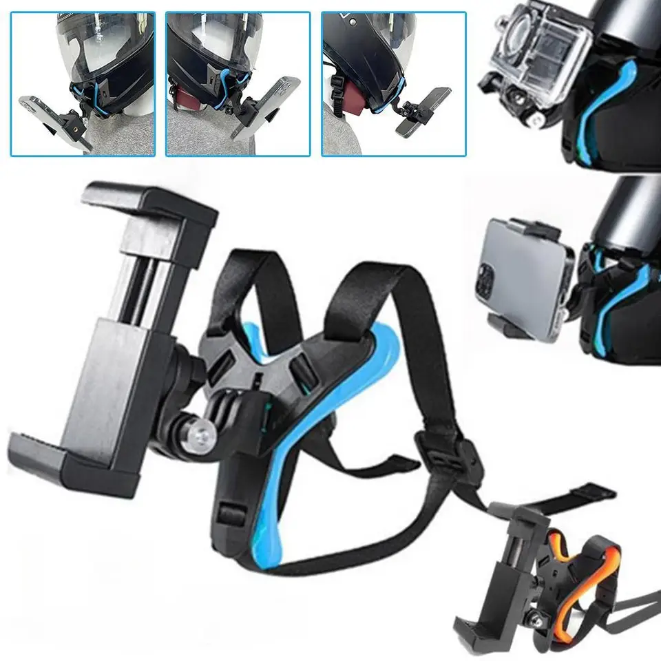 Motocyklová prilba brada brada držiak pre GoPro Hero 12 11 10 9 8 7 Čierna pre DJi Osmo Insta360 Akaso yi akčné doplnky kamery