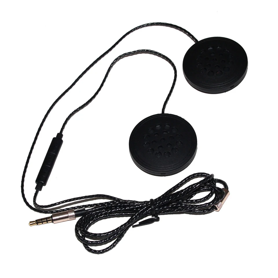 Motocyklová prilba náhlavnej súpravy Anti-Interference Wireless Stereo slúchadlá HIFI Hudobný prehrávač reproduktor 3,5 mm port