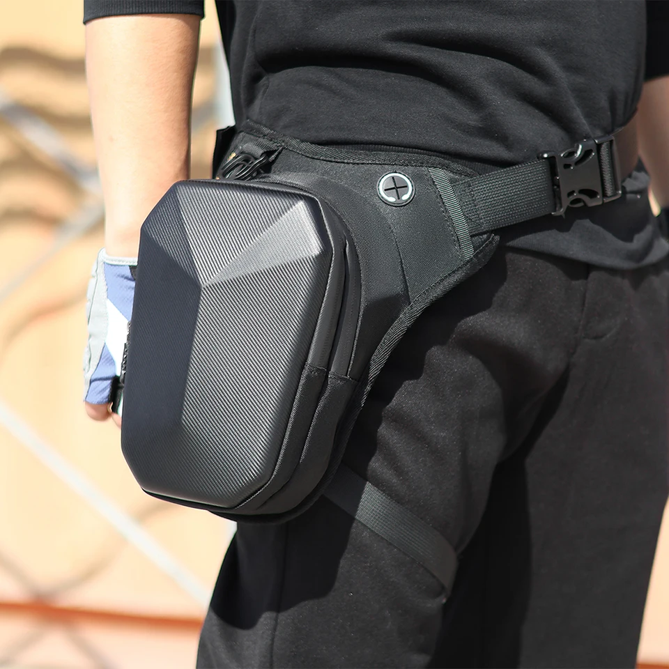 Motocyklová vrecká na nohy Crossbody Ramer Capere nepremokavá Fanny Pack Crossbody Ramer Cufry pre mužov Ženy Cycling Turing lezenie