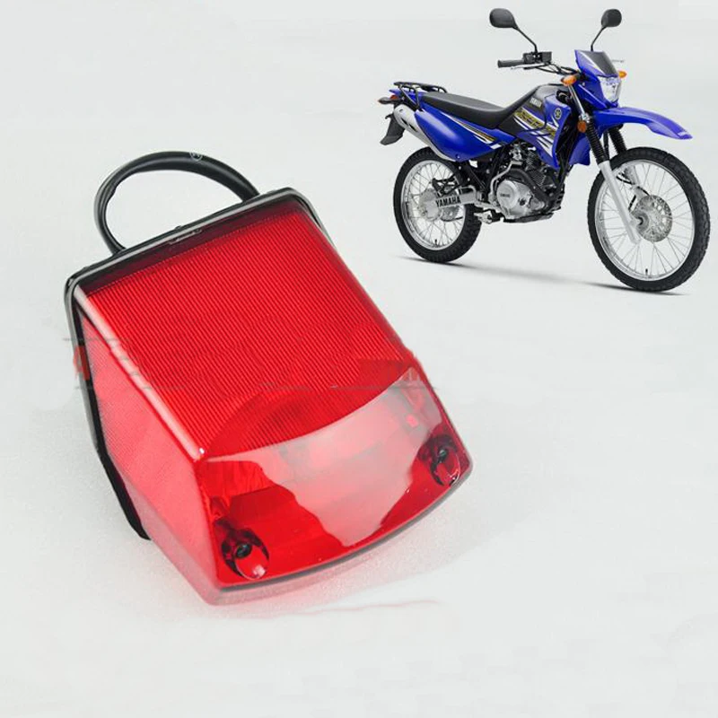 Motocyklová zadná žiarovka pre Jianshe Yamaha Jym125-9 XTZ125 Dirt Bike Motokros Elektrické diely zadná brzda Zastavenie svetla s žiarovkou