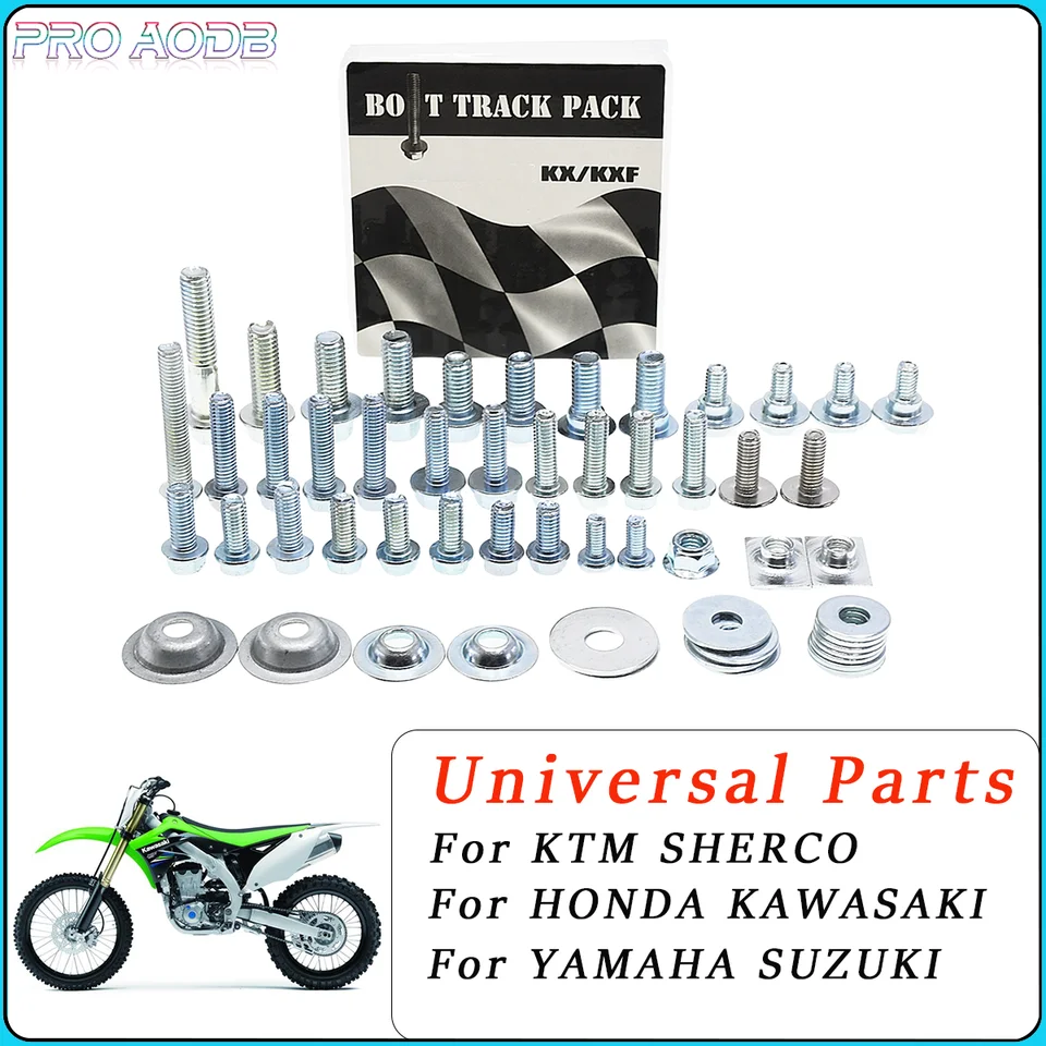 Motocyklová špina bicykel Kompletná súprava na skrutku vozidla Súprava prvej pomoci pre Kawasaki KX80 85 100 KX125 KX250 KX450 KLX450 2003-2024