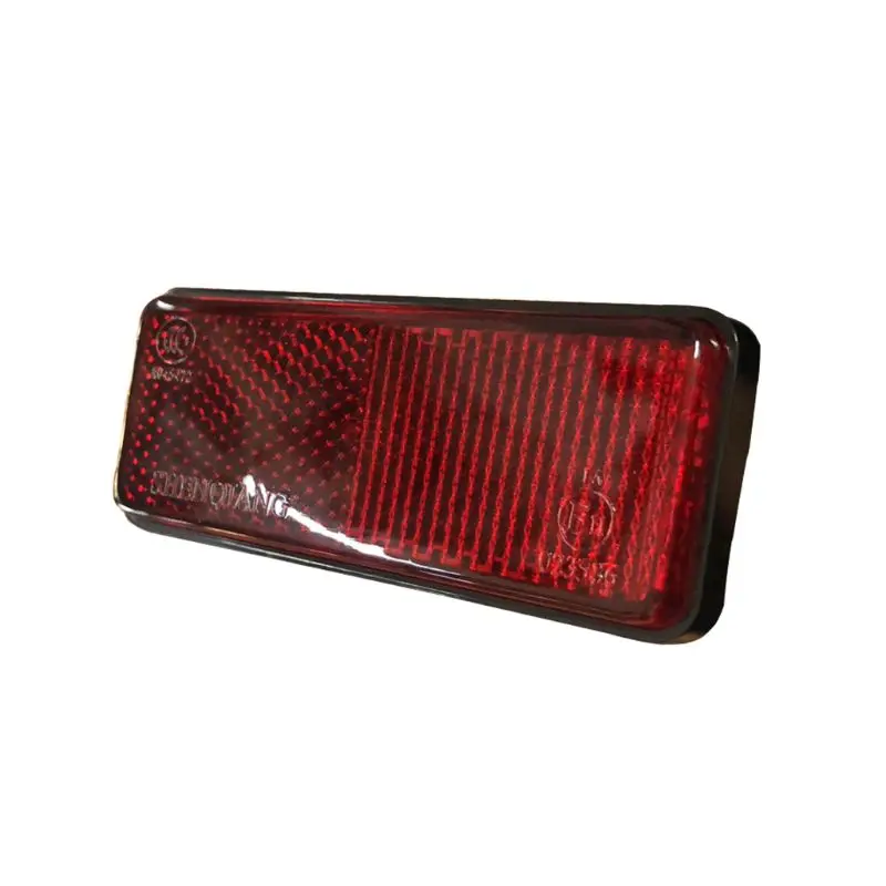 Motocyklové bicykle Scooter Quad Red Redgangle Reflex Plate Výstražný reflektor E7CA