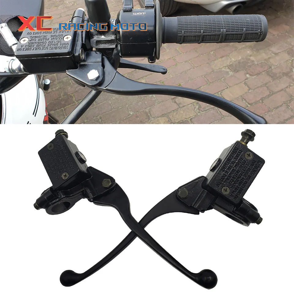 Motocyklové brzdové čerpadlo predné hlavné valce Hydraulická brzdová páka ľavá a doprava pre špinavé bicykle ATV Quad Scooter Go Kart Universal