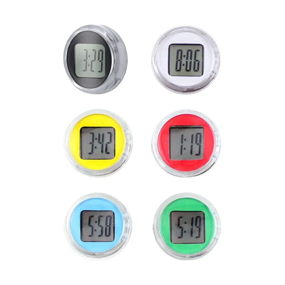 Motocyklové hodiny, vodotesný motocykel lepkavý na digitálnych hodinách motocyklov Clock