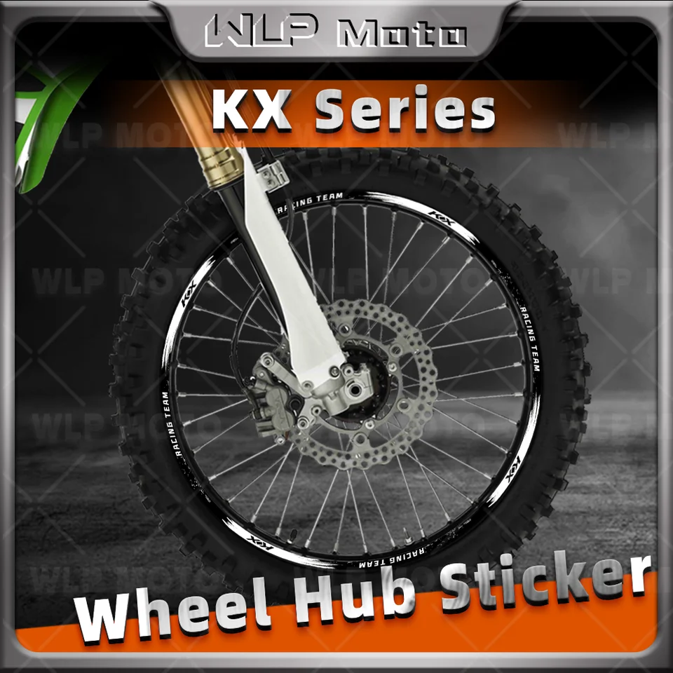 Motocyklové koleso reflexná nálepka náboj nálepky na ráfiku pásová páska vodotesná pre KX 250X 450X KX450 125 500 450SR KX250F KX450F