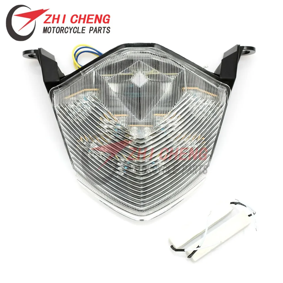 Motocyklové LED zadné brzdové brzdové svetlo Turné svetlá pre Kawasaki Z750 Z1000 07-13 Ninja ZX10R ZX-10R 08-10 ZX-6R 2009-2012