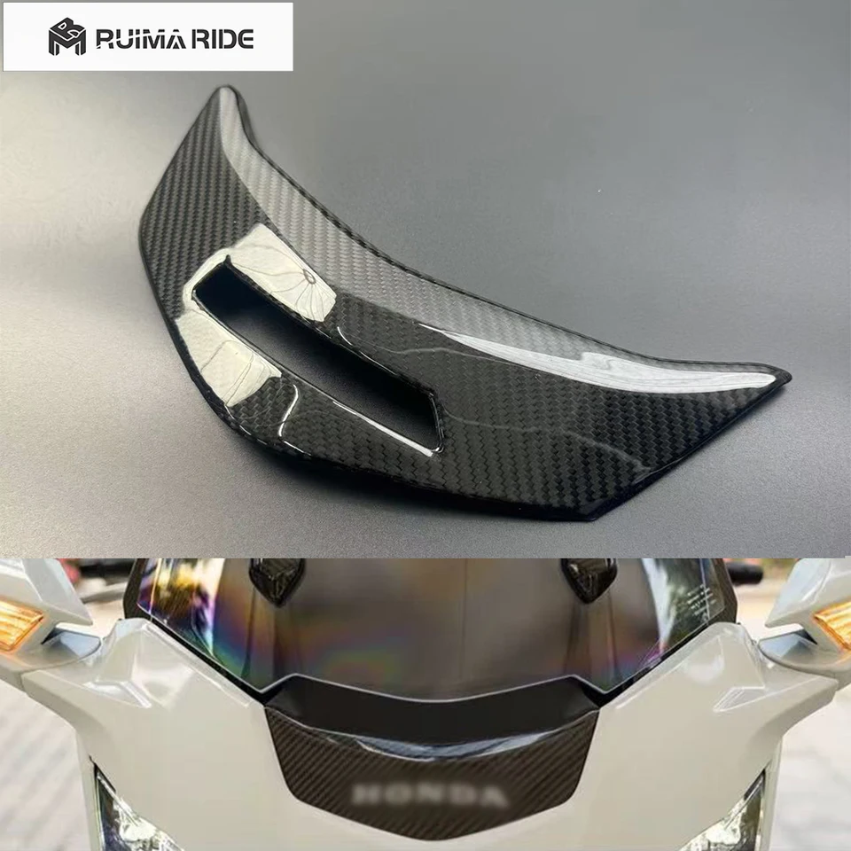 Motocyklové modifikované uhlíkové vlákno kryt hlavy predné horné krytiny pre Honda Goldwing Gold Wing GL1800 F6B GL 1800 2018-2024