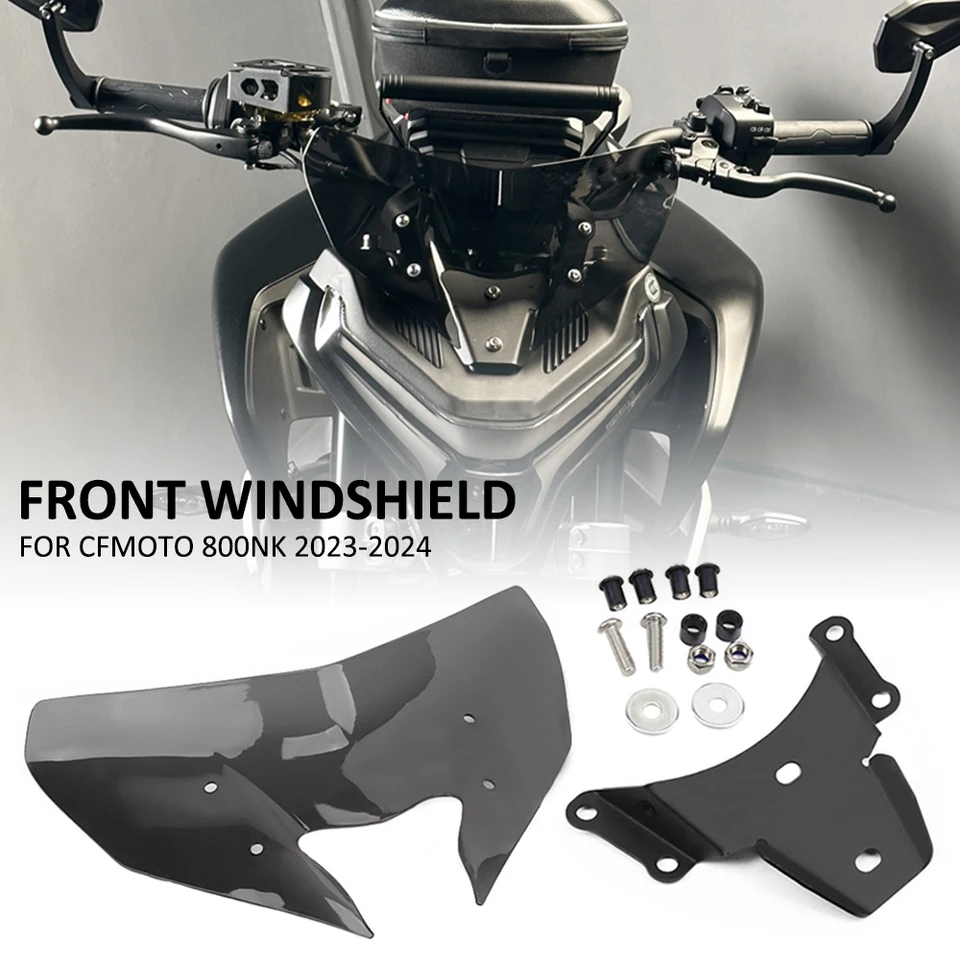 Motocyklové predné kapotáž čelného skla čelného skla deflektora vetra obrazovky SPOILER SPOLER DEFLOCTOR pre CFMOTO 800NK 800 NK 2023 2024