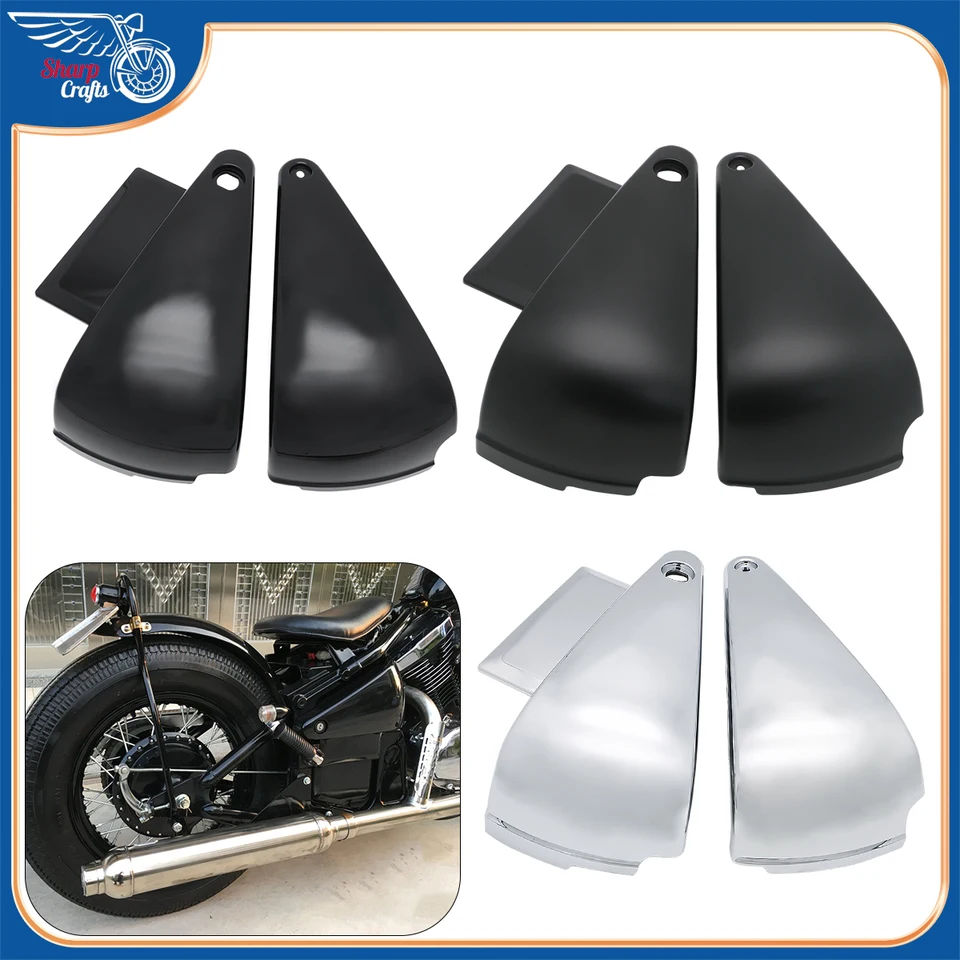 Motocyklové príslušenstvo ABS plastové batérie bočné pokrýva kapotáž ochrana pre Kawasaki Vulcan 400 800 VN400 VN800 800A Be Classic