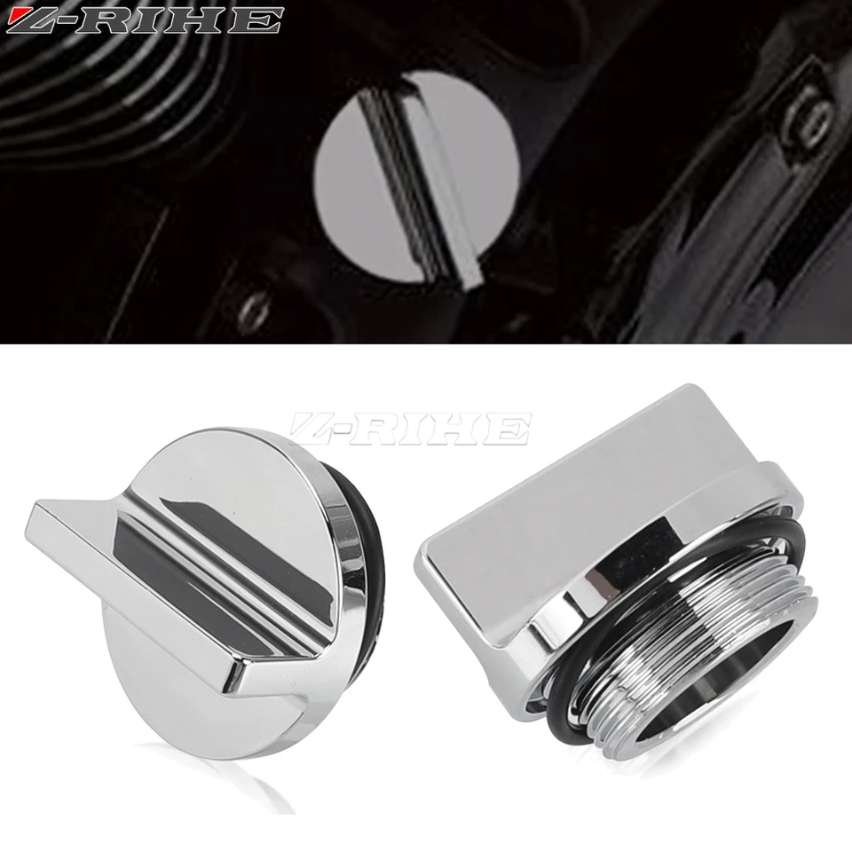Motocyklové príslušenstvo Chrome Filler Oil Cap Oil Scrup pre Kawasaki Vulcan 800 VN800 1995-2005 Vulcan800 Drifter 2001-06