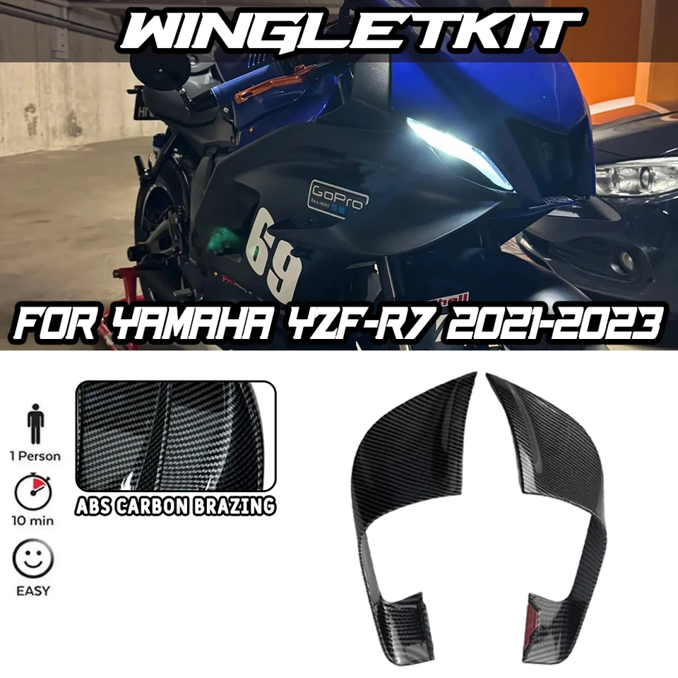 Motocyklové príslušenstvo Fixné krídlo R7 Fixované krídlo pre Yamaha R7 YZF R7 YZFR7 R7 2021 2022 2023