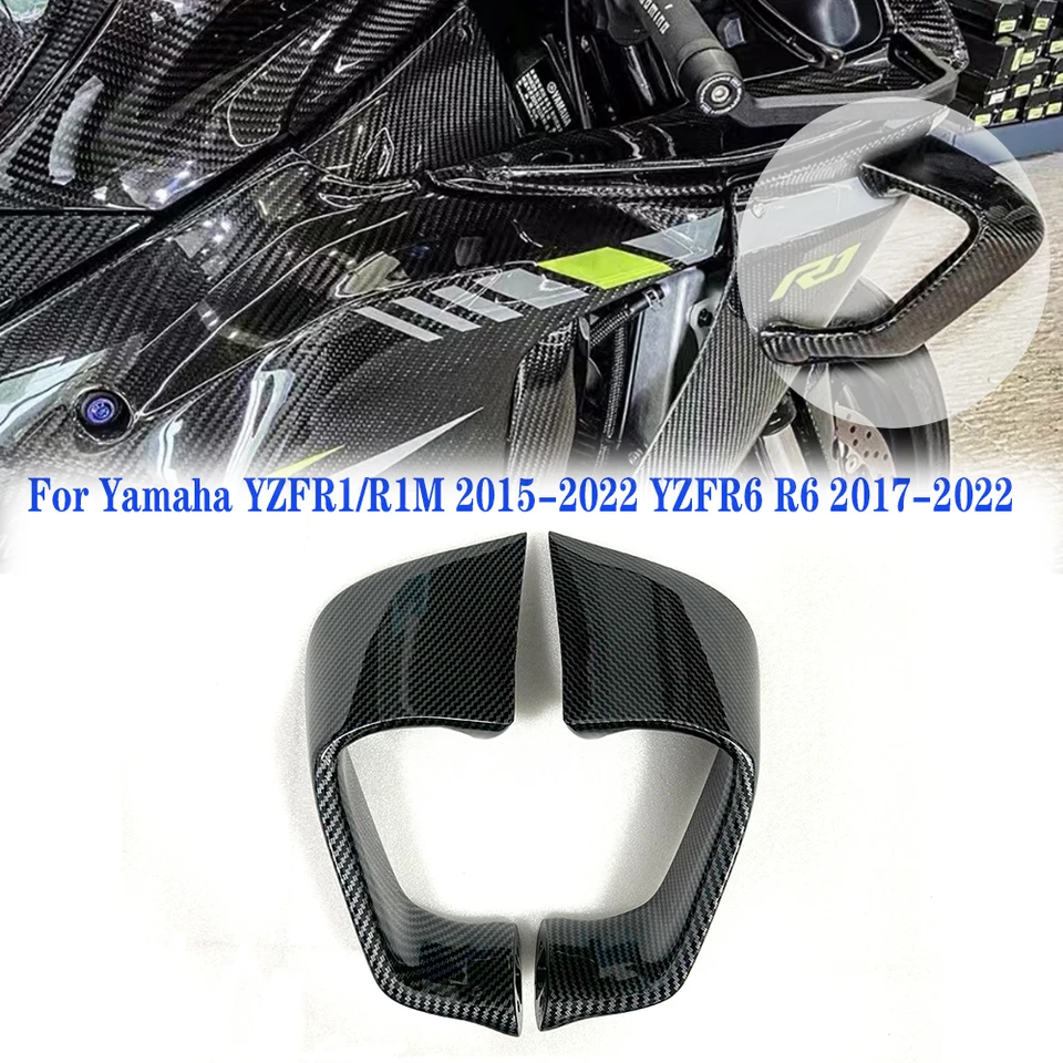 Motocyklové príslušenstvo Fixné krídlo Saquing Small Wing Spoiler Aerodynamic Wing for Yamaha YZFR1/YZFR1M R1 2015-2022 YZFR6 R6 2017