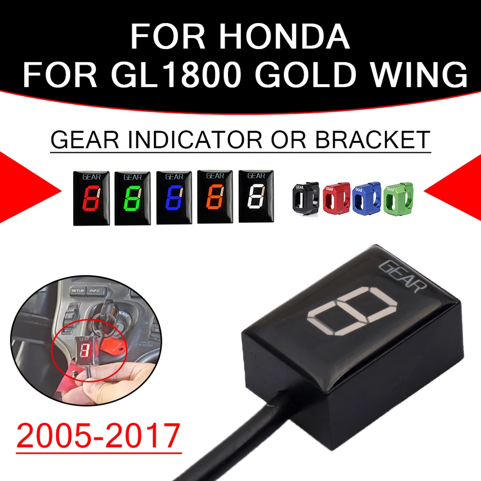 Motocyklové príslušenstvo Indikátor prevodovky Zobrazenie Merač ECU Direct Mount Speed ​​Displej pre Honda GL1800 Goldwing GL 1800 Gold Wing