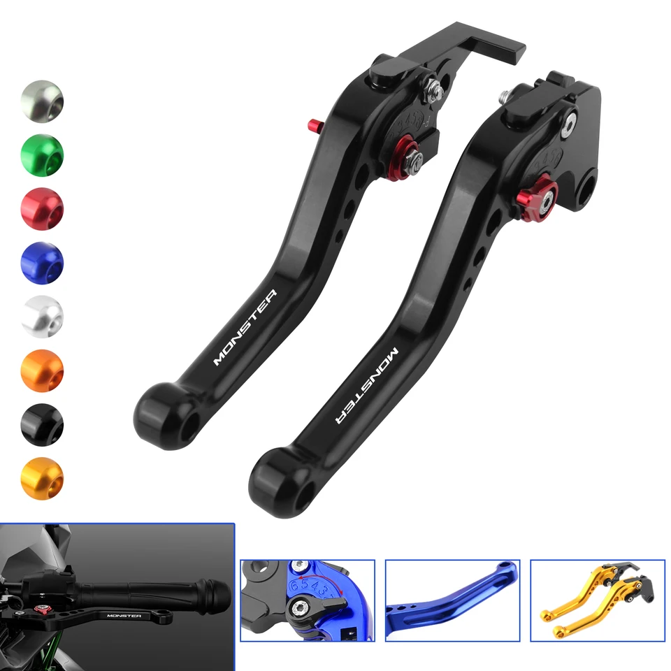 Motocyklové príslušenstvo Krátke brzdové pákové rukoväte pre Ducati Monster 696 2008-2014 Monster 796 2010-2016
