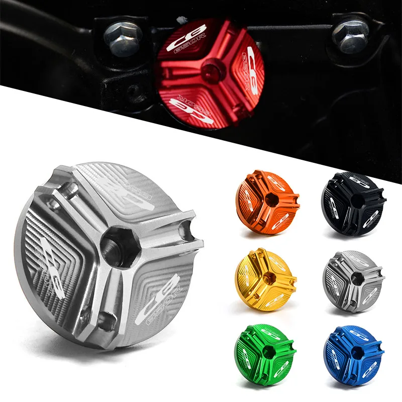 Motocyklové príslušenstvo Magnetický motorový olej výplňovej čiapky Vypúšťacia zástrčka Filter Screp Screp Screen pre Honda CB650R CB 650R M20*2,5 CNC