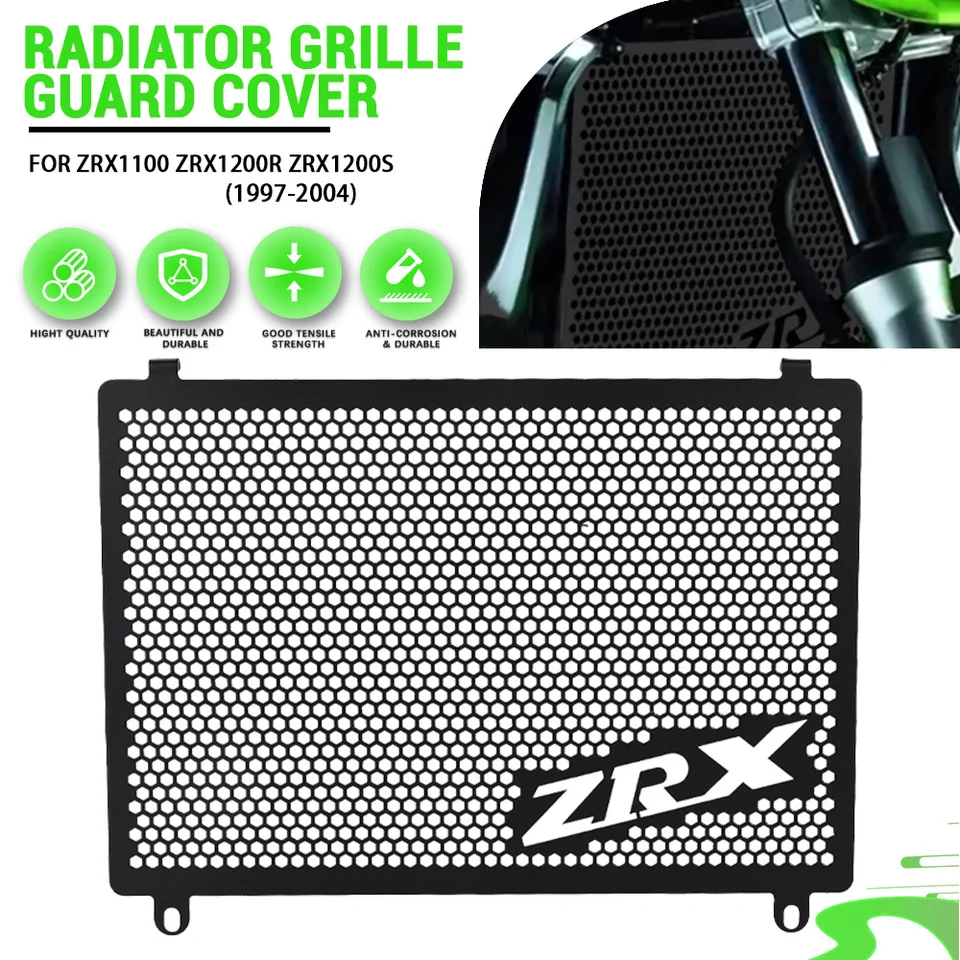 Motocyklové príslušenstvo pre Kawasaki ZRX1100 ZRX1200R ZRX1200S 1997-2004 Radiator Grille Ochrana krytu ZRX 1100 1200 RS