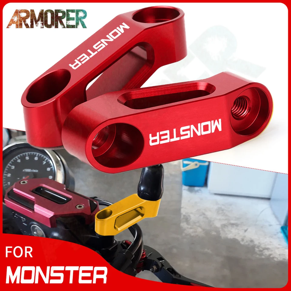 Motocyklové príslušenstvo pre monštrum Ducati Monster Diesel Monster 796 696 659 821 1200 Zrkadlá spätné zrkadlá rozšírenie Riser