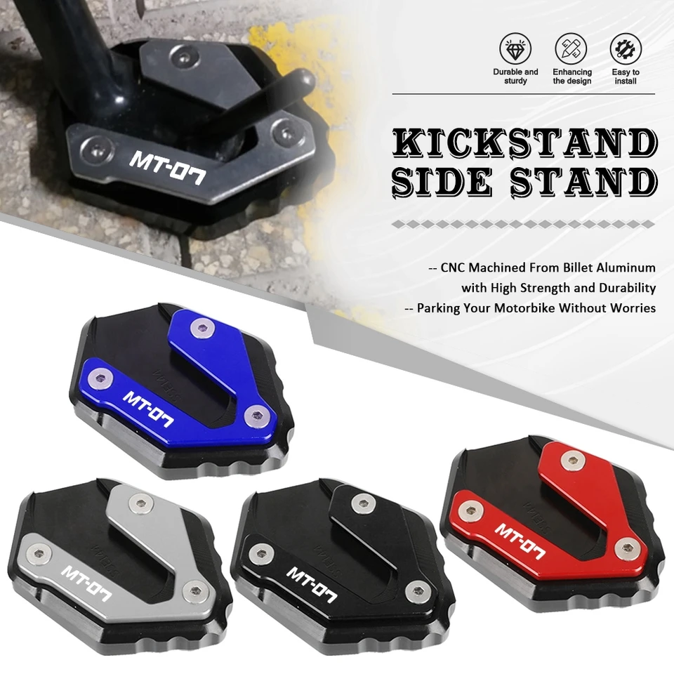 Motocyklové príslušenstvo pre Yamaha MT-07 MT07 Tracer Moto Cage 2013-2023 2022 2021 Kickstand Side Stand Extension Egrerger Plate