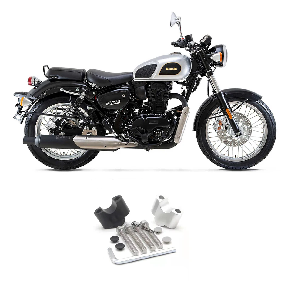 Motocyklové príslušenstvo riadidla rukoväte stúpača Raser Externd Rozšírte adaptér CNC CNC pre Benelli Imperiale 400
