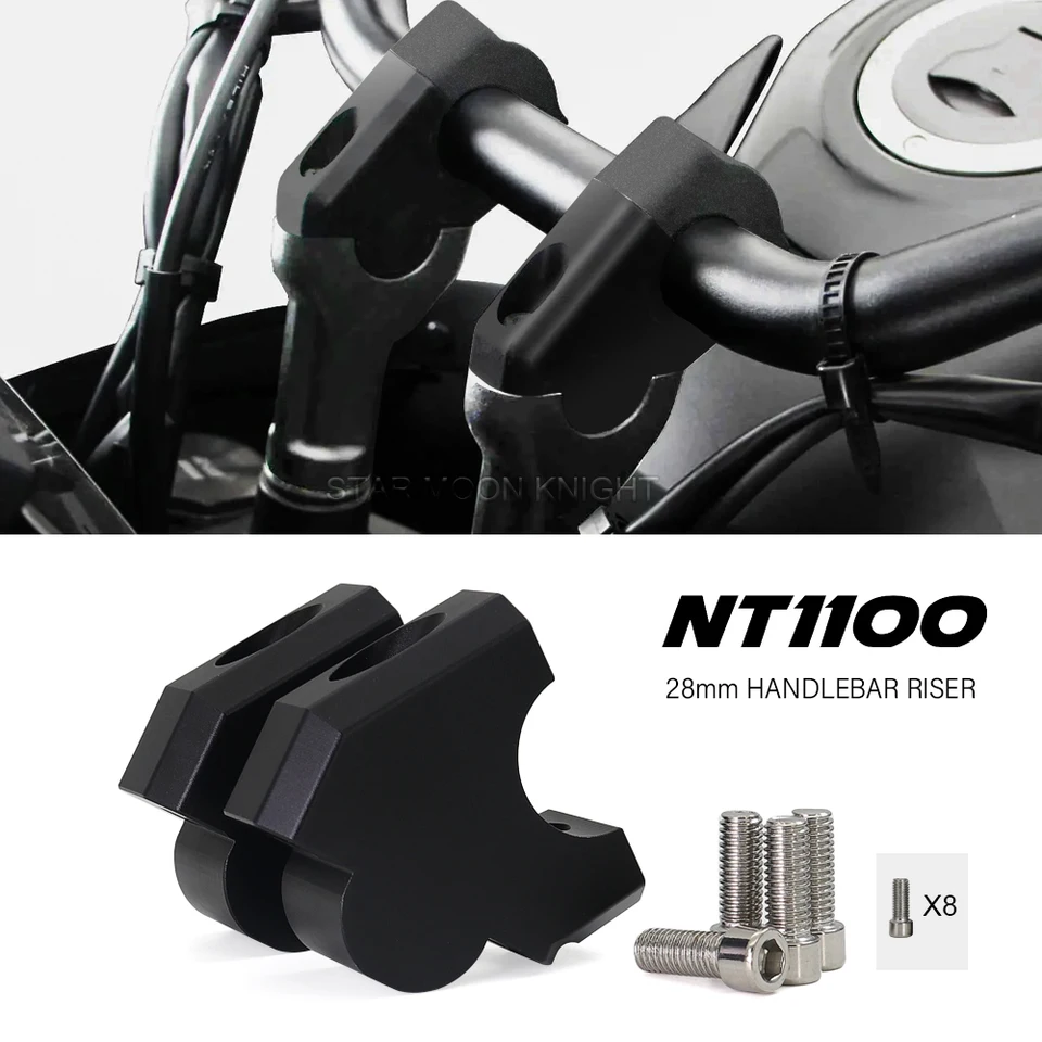 Motocyklové príslušenstvo stúpačka riadidiel pre riadenie pre honda nt1100 nt 1100 2022 2023 - 28mm