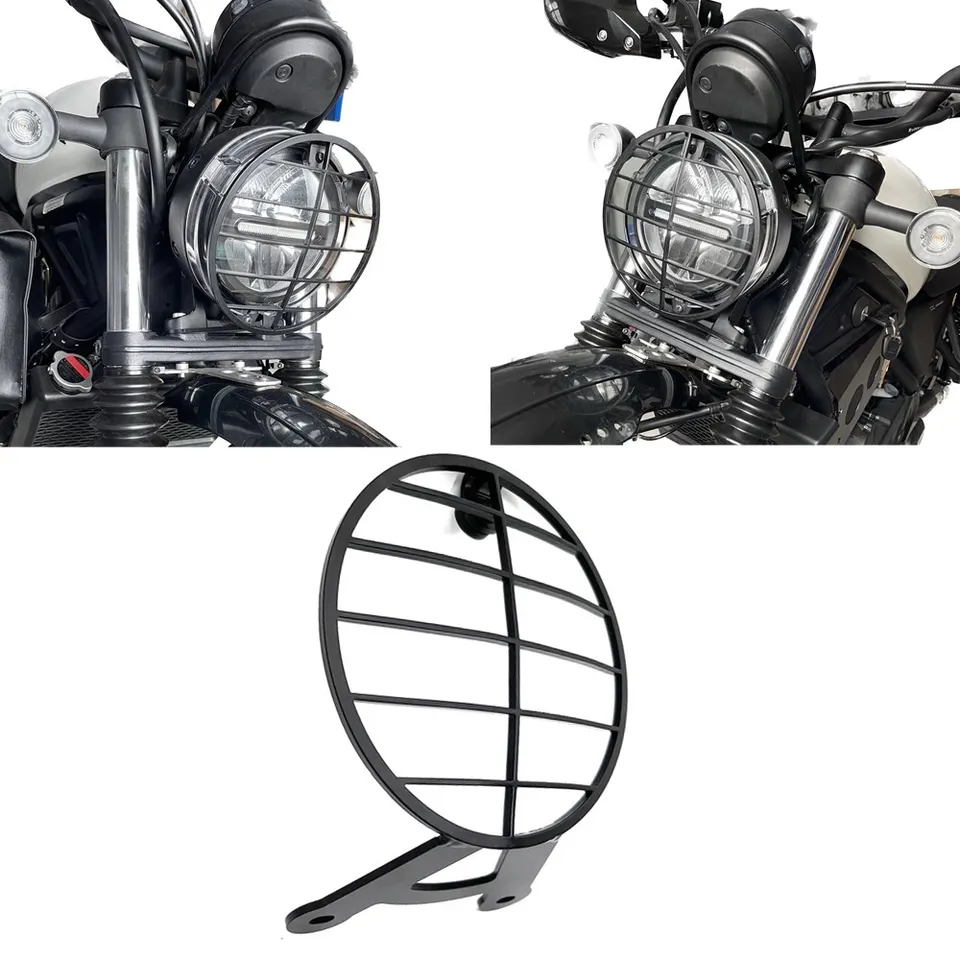 Motocyklové príslušenstvo Svetlomet Grille Grile Hlava Light Light Cover Protecto pre Honda CL500 CL250 CL 500 CL 250 2023