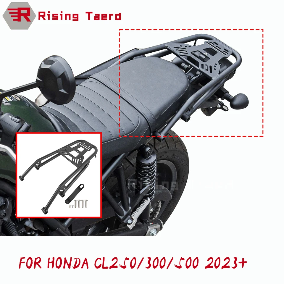 Motocyklové príslušenstvo zadná batožina Cargo Rack Carrier Mount Charkrest SCL500 Držiak poličky pre Honda CL250 CL300 CL500 2023 2024