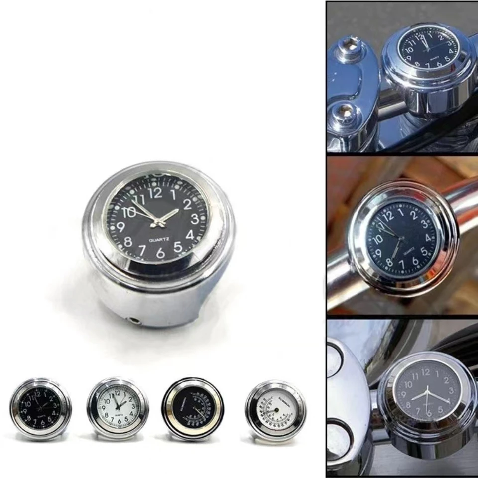 Motocyklové príslušenstvo zliatina vodotesná 22/25 mm riadidlá pripevnenia Dial hodiny Quartz Clock Hodinky pre Suzuki GSR 600 BMW R1150RT KTM