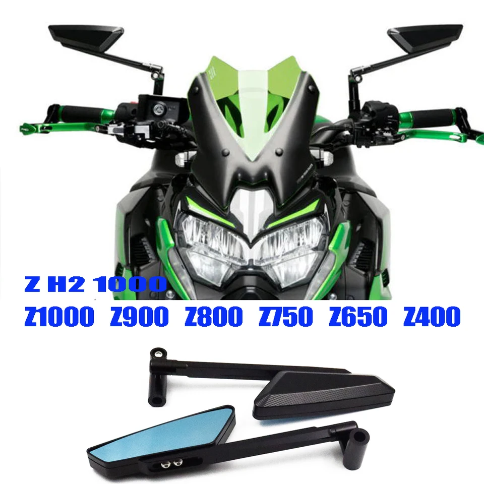 Motocyklové príslušenstvo zrkadlá pre Kawasaki Z900 Z650 Z1000 Z H2 1000 Z800 Z750 Z400 Mirrors upravené nastaviteľné spätné zrkadlo