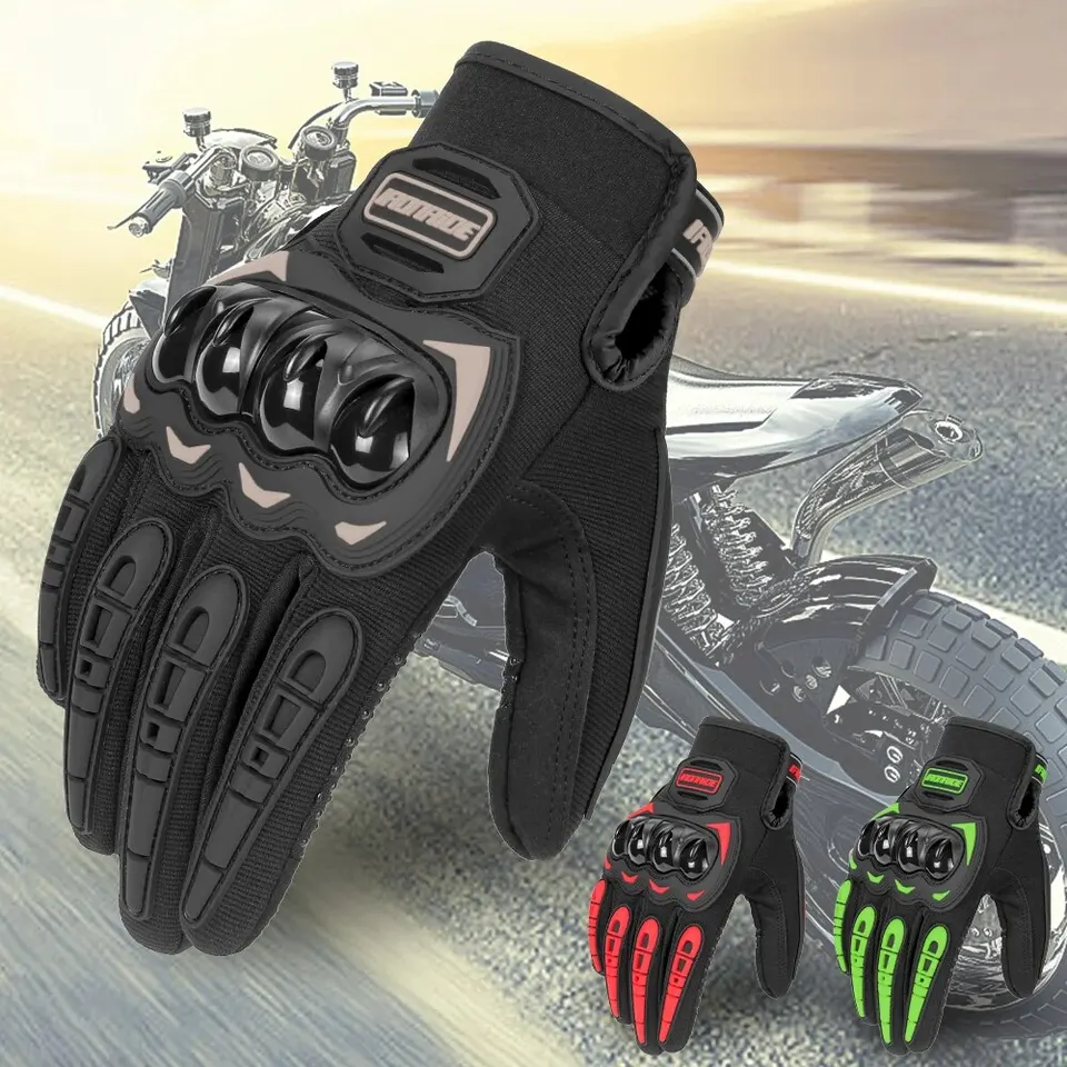 Motocyklové rukavice muži dotyk obrazovky Moto Racing Riding Motobike ochranné vybavenie letné priedušné motokrosové rukavice