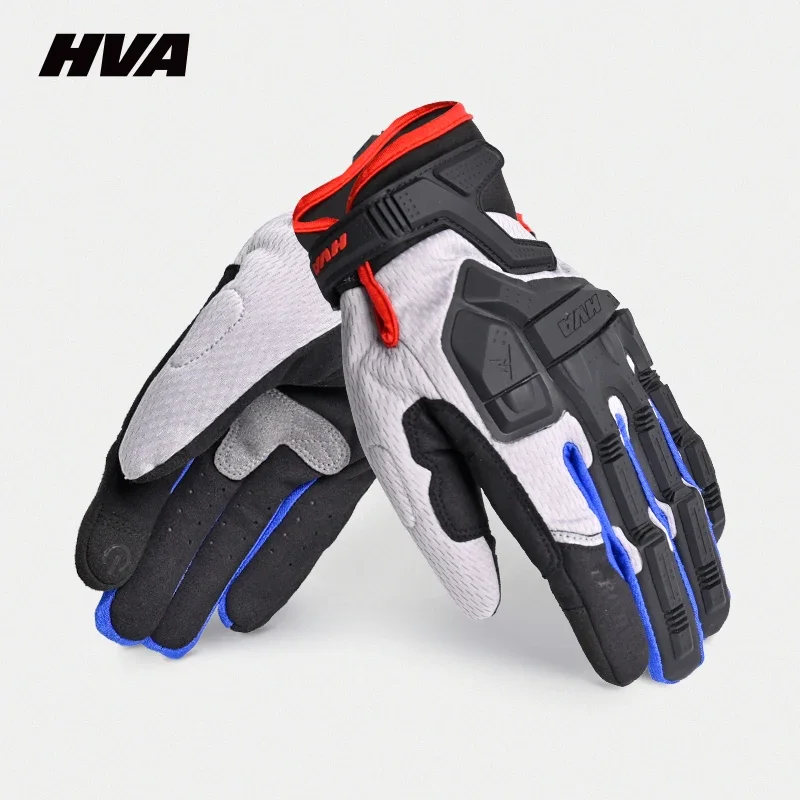 Motocyklové rukavice muži Muži priedušné motocykel Full Fing Guantes Motokros Motobike dych sieťou dotykovú obrazovku Racing rukavice
