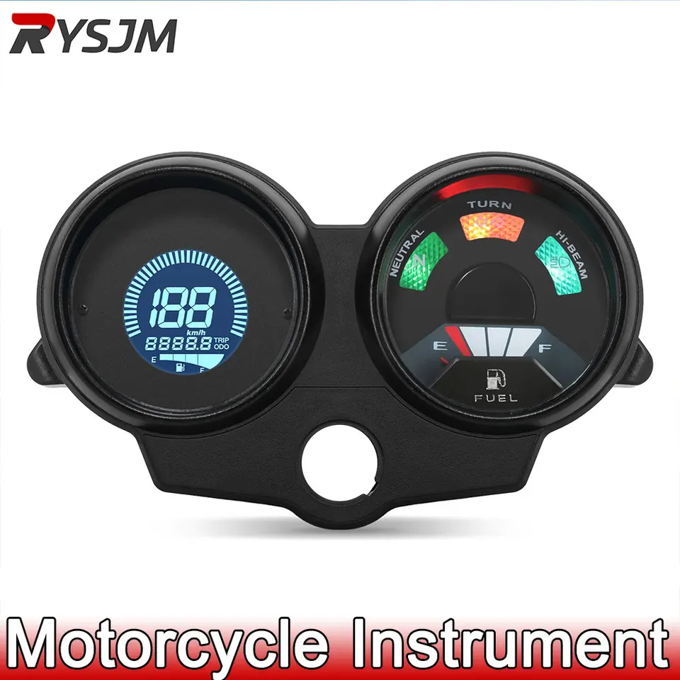 Motocyklové rýchlomer na rýchlomer kilometrov s palubnou doskou na úrovni paliva pre otáčanie signálu pre kawasaki ZRX ZRX1100 ZRX400 250 400 750