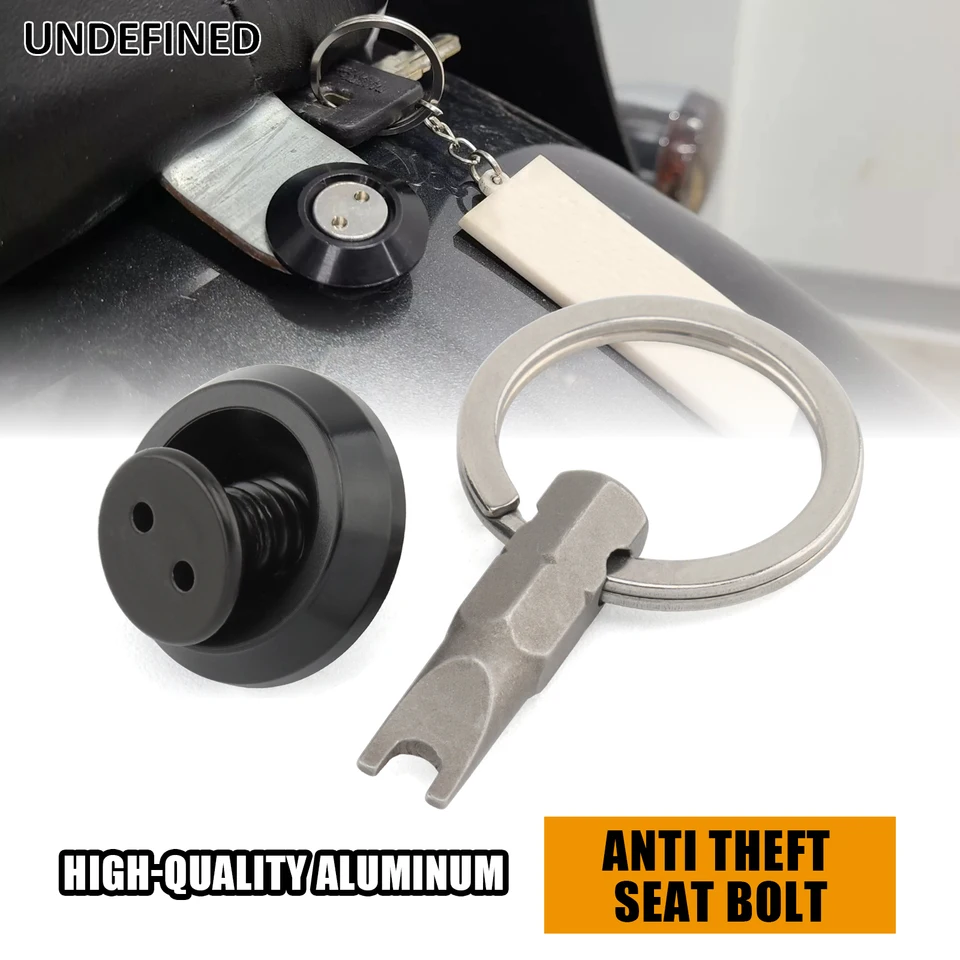 Motocyklové sedadlo skrutiek hadí oči Anti Theft Black CNC Ring pre Harley Sportster XL Touring Road Street Glide Dyna Softail 1996-24