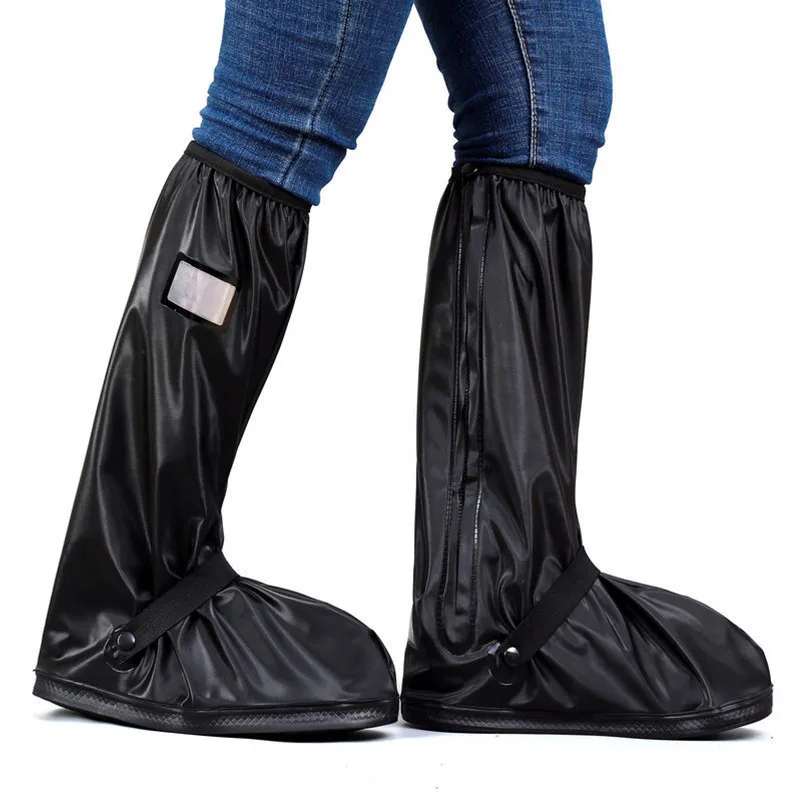 Motocyklové skútrky Dirty Bike Rain Dažďový obuv Kryt nekrytia topánok poťahy vysokej trubice opakovane použiteľné dažďové topánky unisex vonkajšie protivlečenie