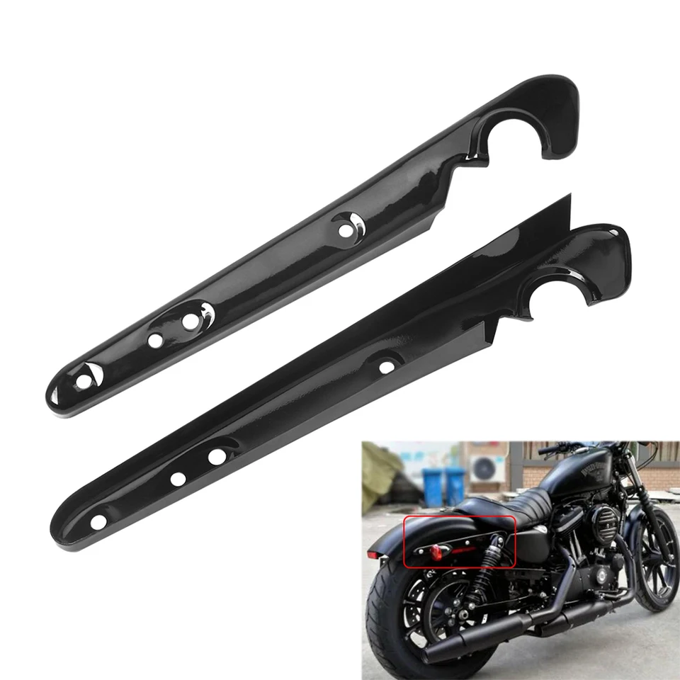 Motocyklové svetlo Čierny zadný blatník Mudguard Turn Signal Support Bracket pre Harley Sportsters Iron XL 883 1200 72 štyridsaťosem
