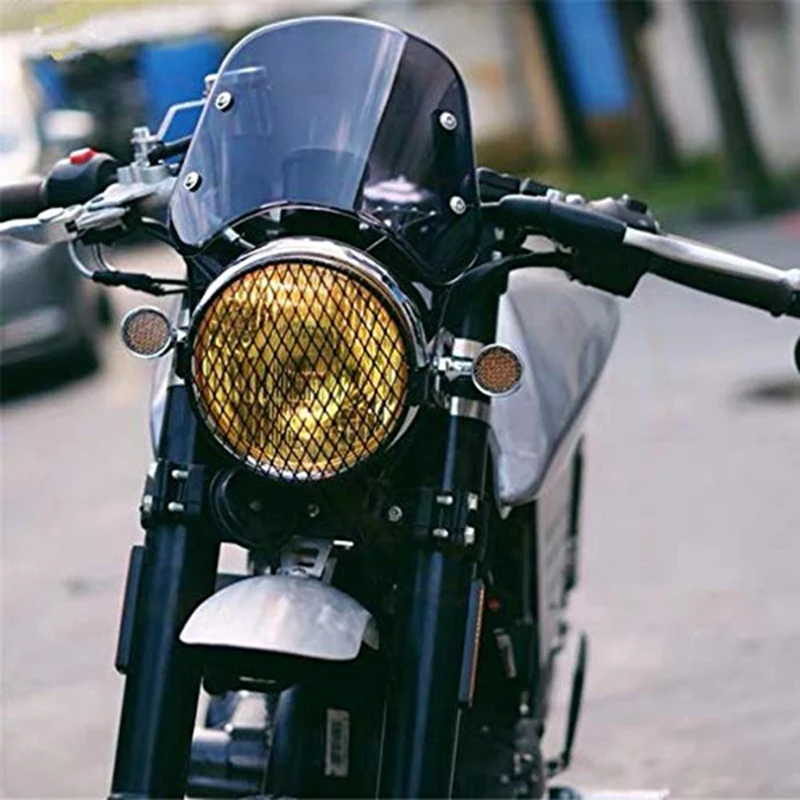 Motocyklové svetlometové kapotáž čelného skla kompatibilné pre Triumph Bonneville 2001-2017, T100 2003-2017 (dym)