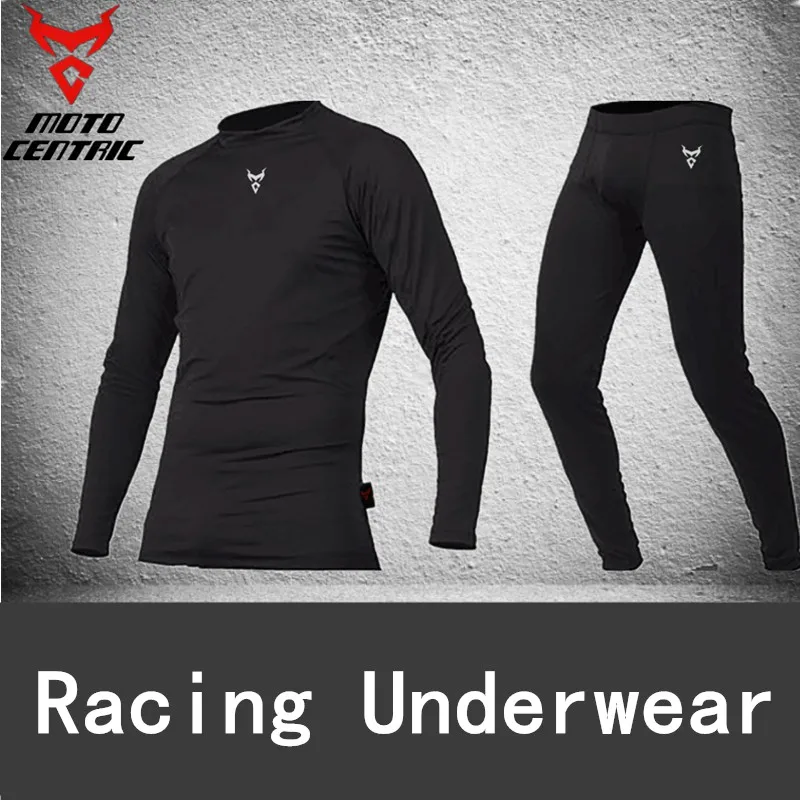 Motocyklové tepelné spodné prádlo Long Johns Winter Brand Rýchle suchý antimikrobiálny úsek muži Thermo Underwear Mužské jarné teplé teplé