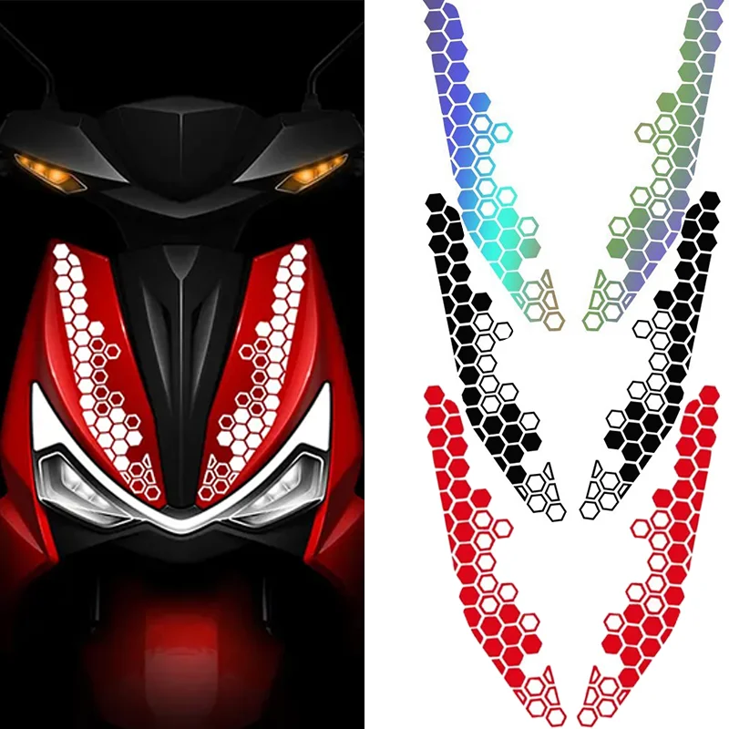 Motocyklové voštinové obtisky Reflexné nálepky Vysoko kvalitné vodotesné motorové nárazník Ozdob