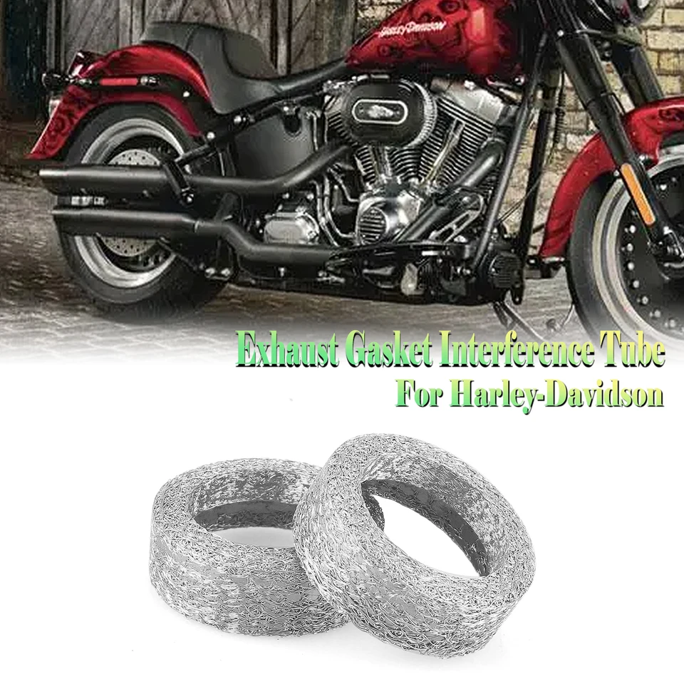 Motocyklové výfukové potrubie Tesnenie interferenčnej trubice tesniaci tesniaci prsteň pre Harley Davidson HD Softail Sportster Heritage XL XR