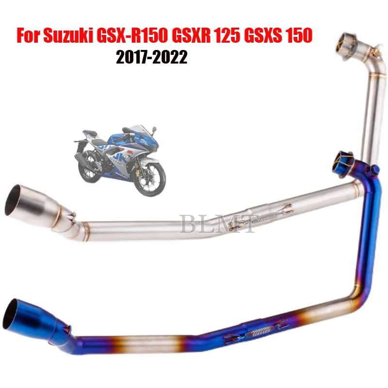 Motocyklové výfukové sklzy na úplných systémoch Motokross Steel Pipe pre Suzuki GSX150R GSXR150 GSXR 150 2017 až 2022 rokov