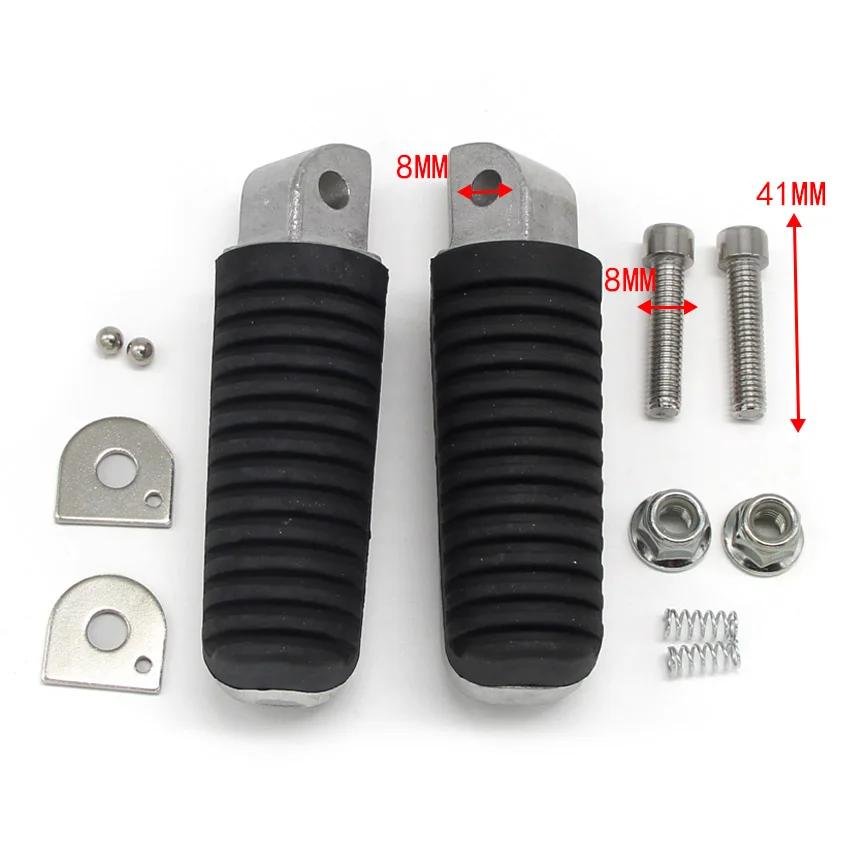 Motocyklové zadné nohy pedály pegs pre Yamaha XJR1200 XJR1300 XP500 TMAX 500 TDR125 5LV-27431-01 4DN-27431-01 4DN-27441-0